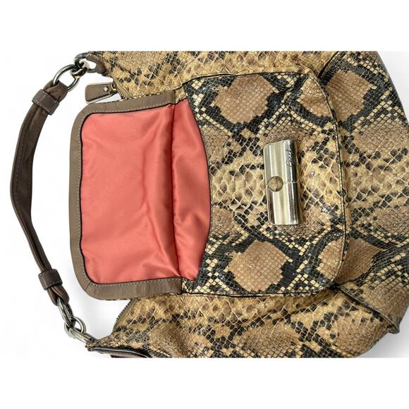 Coach Kristin python-embossed leather hobo handbag - Picture 4 of 10